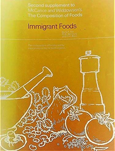 Book Immigrant Foods (The Composition of Foods, 2nd Supplement) free