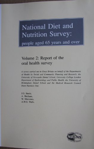 Book National Diet and Nutrition Survey: People Aged 65 and Over free
