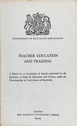 Book Teacher education and training; free