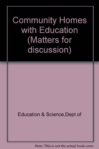 Book Community Homes With Education (hmi Series : Matters For Discussion) free