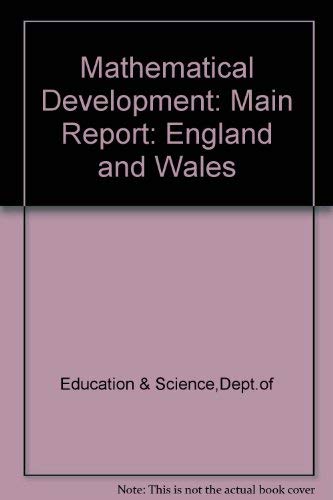 Book Mathematical Development: Main Report: England And Wales free