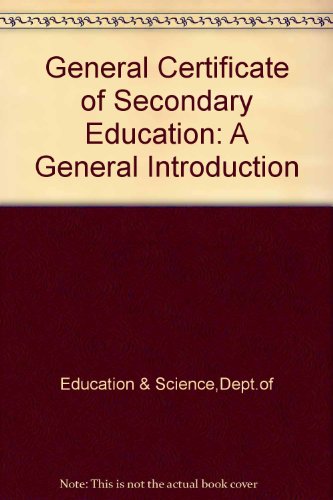 Book General certificate of secondary education: A general introduction free
