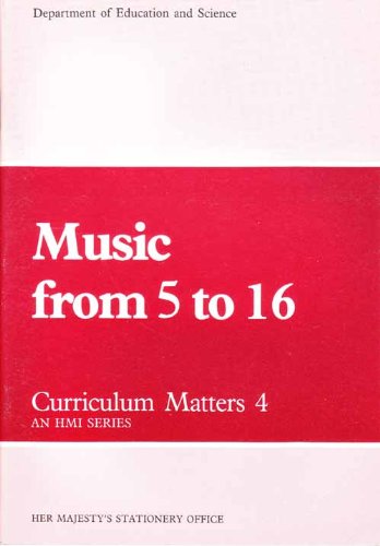 Book Music from 5 to 16 (Curriculum matters : an HMI series) free