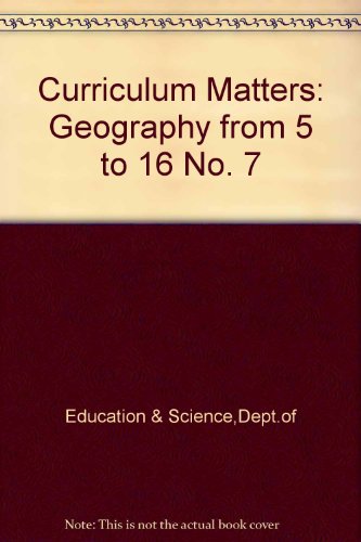 Book Geography from 5 to 16: Curriculum Matters (Curriculum Matters) free