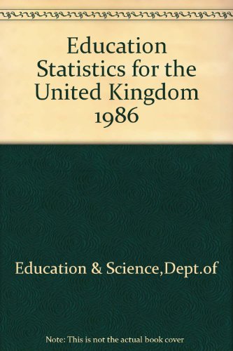 Book Education Statistics for the United Kingdom 1986 free