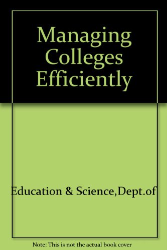 Book Managing Colleges Efficiently free