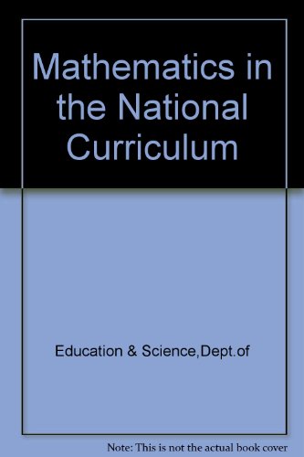 Book Mathematics In The National Curriculum free