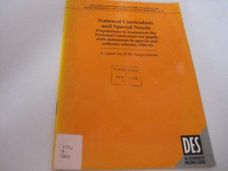 Book National Curriculum and Special Needs (Implementation of the Curricular Requirements of the Education Reform Act) free