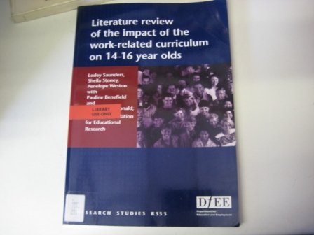 Book Literature Review of Impact of Work Related Curriculum (Research Studies: RS 33) free