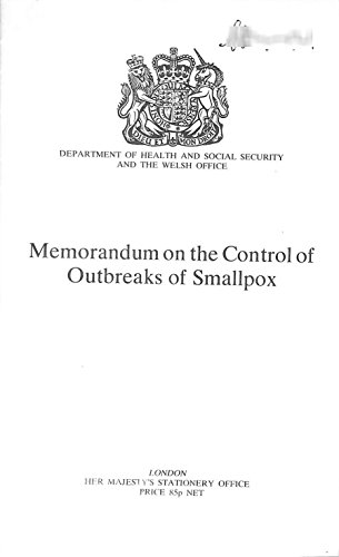 Book Memorandum On The Control Of Outbreaks Of Smallpox free