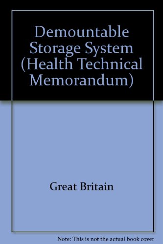 Book Demountable Storage System (health Technical Memorandum) (health Technical Memorandum Htm) free