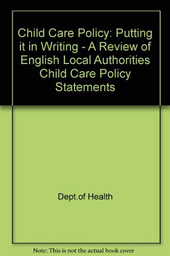 Book Child Care Policy: Putting It in Writing free