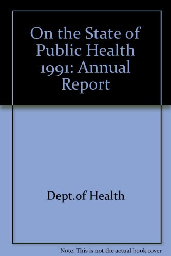 Book On The State Of The Public Health (ann), 1991 free