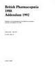 Book British Pharmacopoeia (veterinary) Main 1993: Main Edition Veterinary, Companion Volume free