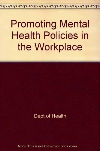 Book Promoting Mental Health Policies in the Workplace free