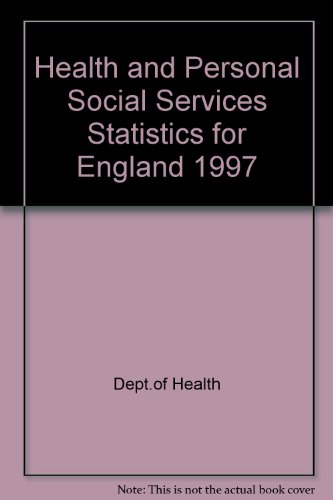 Book Health And Personal Social Services Statistics For England free