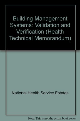 Book Building Management Systems: Validation and Verification (Health Technical Memorandum 2005) free