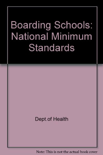 Book Boarding Schools: National Minimum Standards free