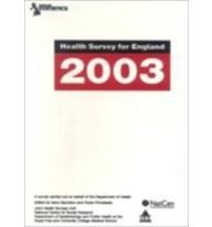 Book Health Survey For England 2003 free