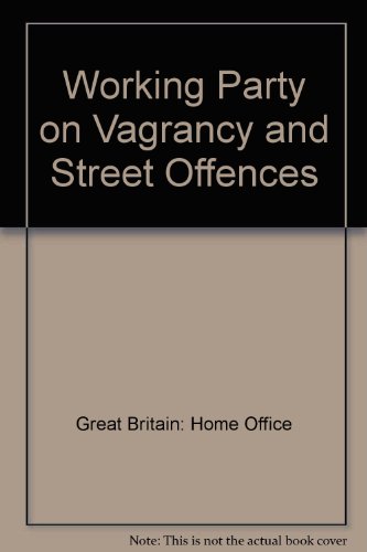 Book Working Party on Vagrancy and Street Offences working paper free
