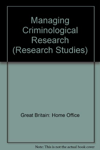 Book Managing Criminological Research free