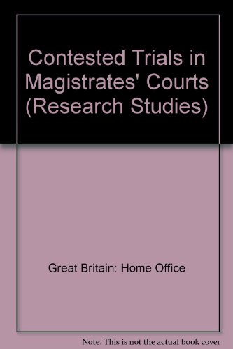 Book Contested Trials In Magistrates' Courts free