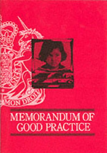 Book Memorandum of Good Practice on Video Recorded Interviews with Child Witnesses for Criminal Proceedings free