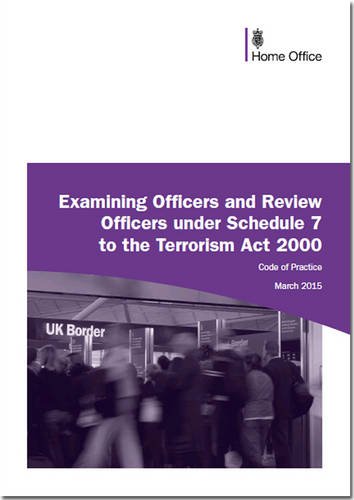 Book Code of practice for examining officers and review officers under schedule 7 to the Terrorism Act 2000 free