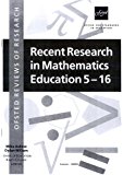 Book Recent Research in Mathematics Education 5-16 (OFSTED Reviews of Research) free