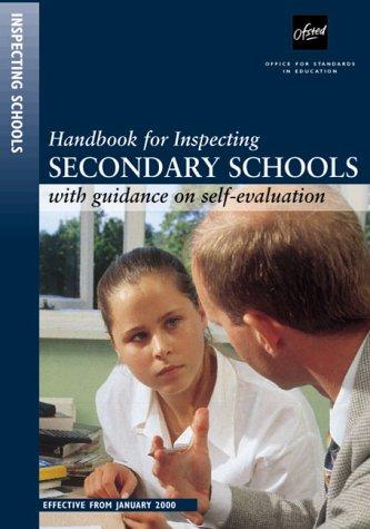 Book Handbook for Inspecting Secondary Schools with Guidance on Self Evaluation free