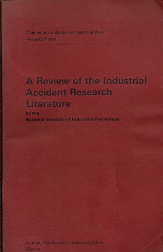 Book A Review Of The Industrial Accident Research Literature, (committee On Safety And Health At Work. Research Paper) free