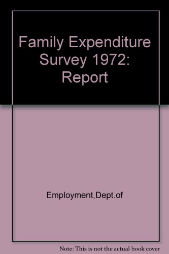 Book Family Expenditure Survey: Report free