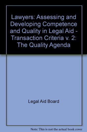 Book Lawyers - The Quality Agenda (v. 2) free