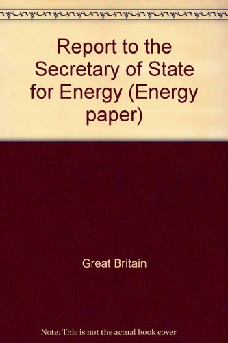 Book Report To The Secretary Of State For Energy free