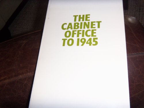 Book The Cabinet Office to 1945 (Public Record Office handbooks) free