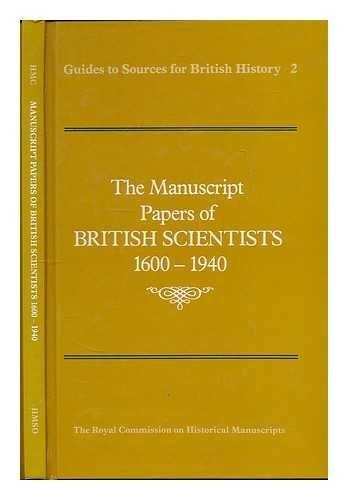 Book The Manuscript papers of British scientists, 1600-1940 (Guides to sources for British history) free