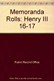 Book Memoranda Rolls (Exchequer) Preserved in the Public Record Office free