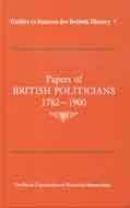 Book Papers of British Politicians 1782 1900 free