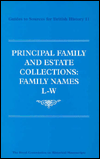 Book Principal Family and Estate Collections (Guides to Sources for British History: 10) free