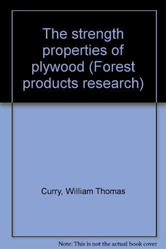 Book The strength properties of plywood (Forest products research) free