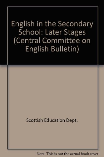 Book English in the Secondary School: Later Stages free