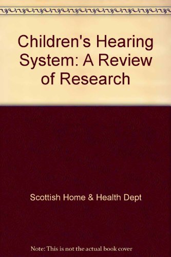 Book The Children's Hearing System: A review of research (A Scottish Office social research study) free