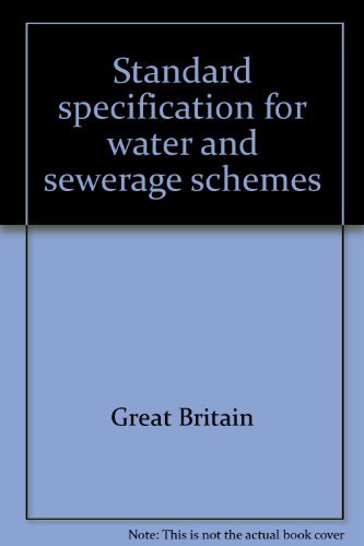 Book Standard specification for water and sewerage schemes free