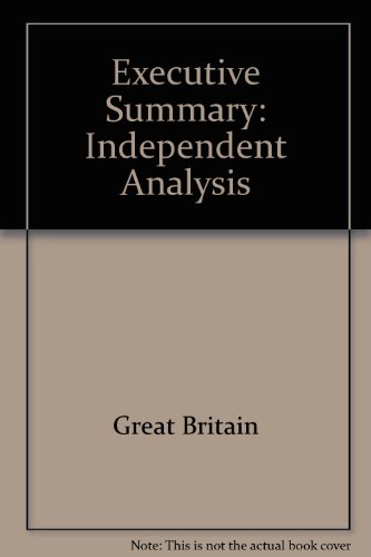 Book Executive Summary: Independent Analysis free