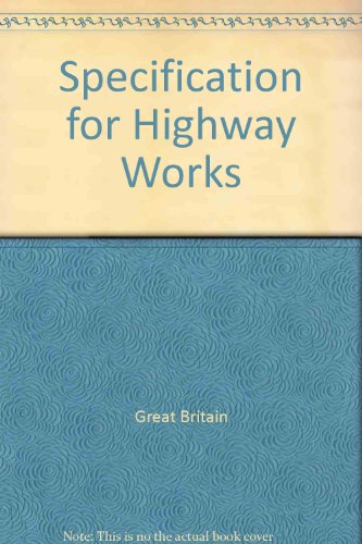 Book Specification for Highway Works free