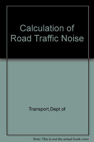Book Calculation of road traffic noise free