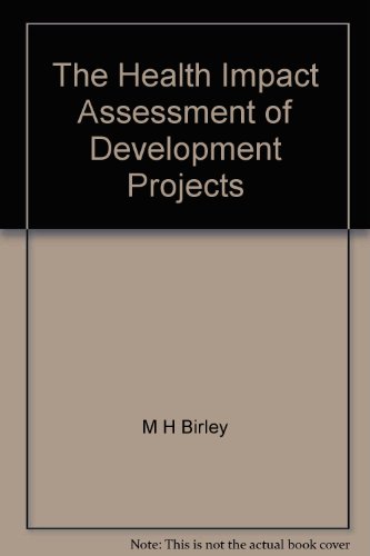 Book The health impact assessment of development projects free
