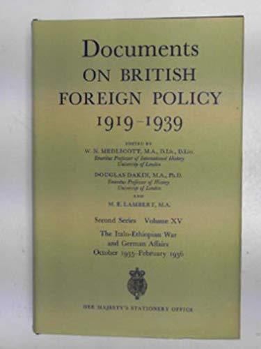 Book Italo-Ethiopian War and German Affairs, Oct. 3, 1935 - Feb. 29, 1936 free
