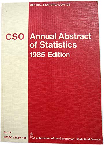 Book National Abstract of Statistics No 121, 1985 Edition free