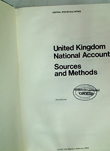 Book United Kingdom National Accounts. Sources and Methods. Third Edition. free